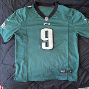 NFL Nick Foles Philadelphia Eagles Teal Jersey Number 9 Super Bowl champion